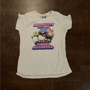 Sanrio Size XXL Hello Kitty X My Hero Academia MHA Womens Tshirt